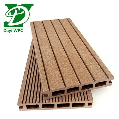 Hoge sterkte Wpc Hollow Decking Outdoor Composite Decking slijtvastheid