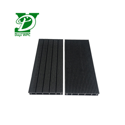 Bevel WPC Composite Decking Black WPC Decking Corrosion Resistance