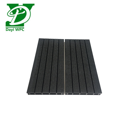 Bevel WPC Composite Decking Black WPC Decking Corrosion Resistance