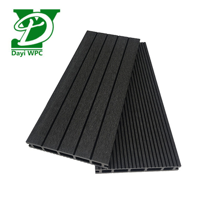 Bevel WPC Composite Decking Black WPC Decking Corrosion Resistance
