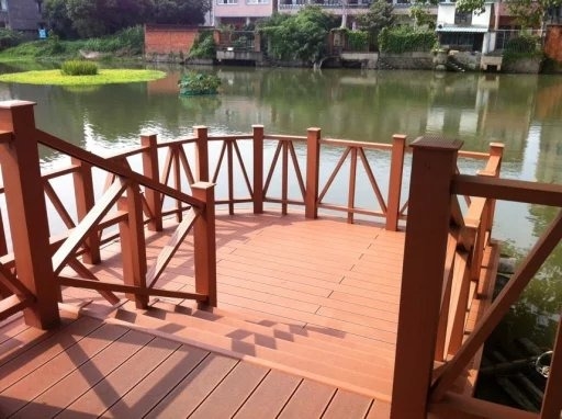 Gepersonaliseerd decoratief WPC-poortpaneel Hout plastic composiet hek mottenbestendige