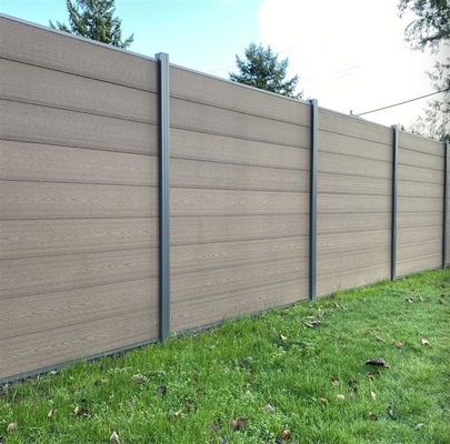 Europese stijl WPC composiet hek hol en twee vlakke zijden voor tuin of tuin aanpasbare kleur opties